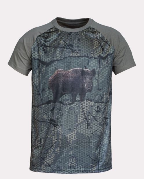 CAMISETA FOREST PRINT 3D "JABALI" BENISPORT
