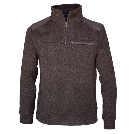 JERSEY CUELLO CON CREMALLERA MARRON BENISPORT TALLA 2XL