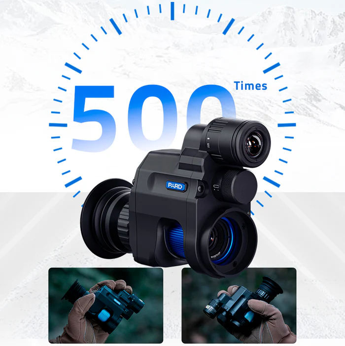 Clip-on visión nocturna PARD NV007V2 PRO opción iluminador IR desmontable 850