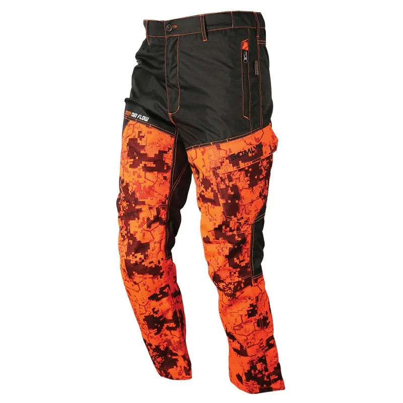 532 - PANTALONES EVO REFORZADOS CON ESTAMPADO DE CAMUFLAJE DIGITAL NARANJA