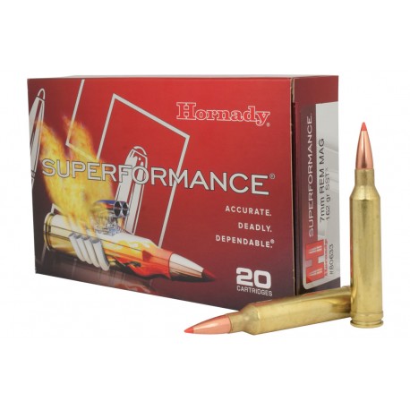BALA HORNADY SUPERFORMANCE SST 7mm REM MAG 162grs SST