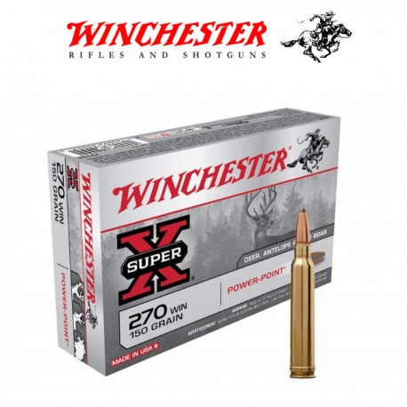 BALA WINCHESTER POWER POINT 270 WIN 150grs