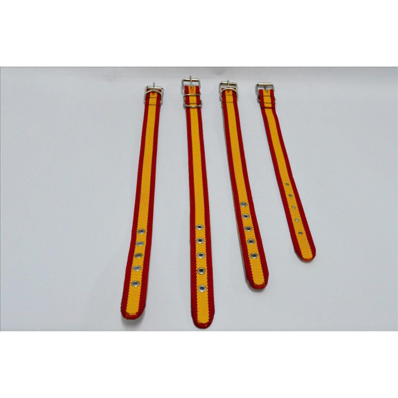 COLLAR CINTA DE ESPAÑA Y CUERO DE 60CM