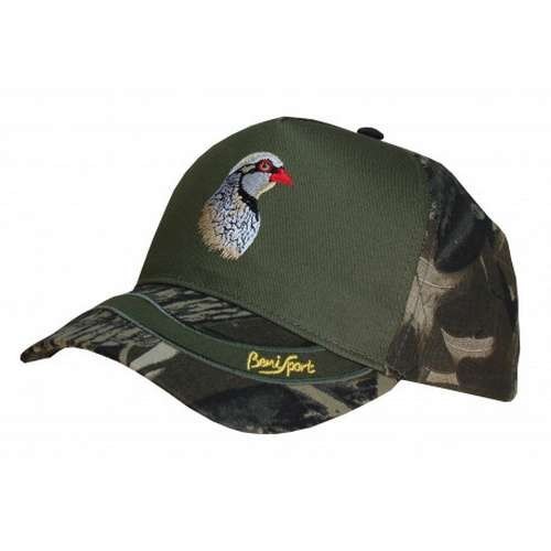 GORRA 5 PANELES BORDADO PERDIZ CAMU BENISPORT