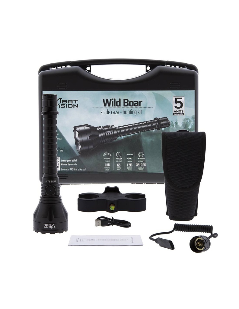 KIT LINTERNA LED WILD BOAR