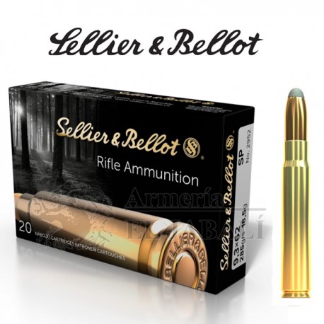 BALA SELLIER &amp; BELLOT 9,3X62 286grs SP
