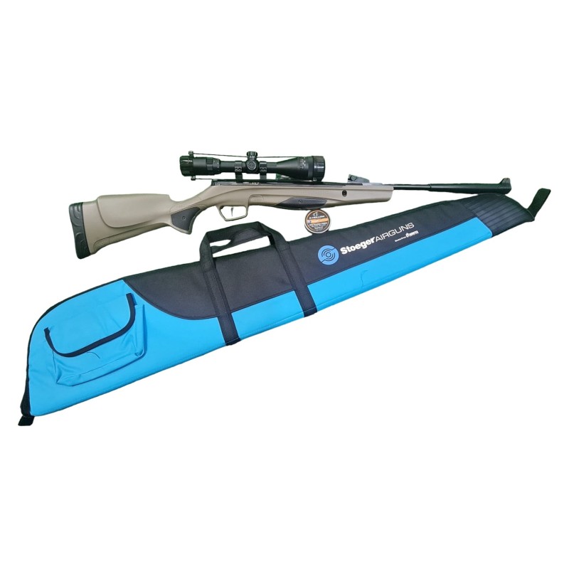 CARABINA STOEGER AIR RX20 SYNTHETIC CAL.5,5 + VISOR+ FUNDA+ PLOMOS
