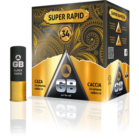 CARTUCHO GB SUPER RAPID CAL.12 34GR
