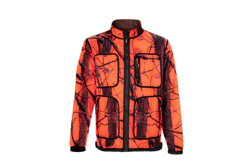 CHAQUETA POLAR REVERSIBLE JABATO CAMO NARANJA/MARRON GAMO