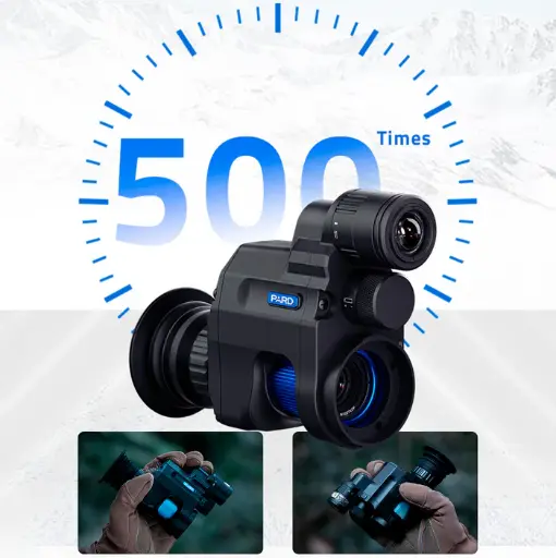 Clip-on visión nocturna PARD NV007V2 PRO opción iluminador IR desmontable 850