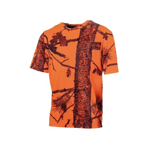 CAMISETA CAMO NARANJA FIRE