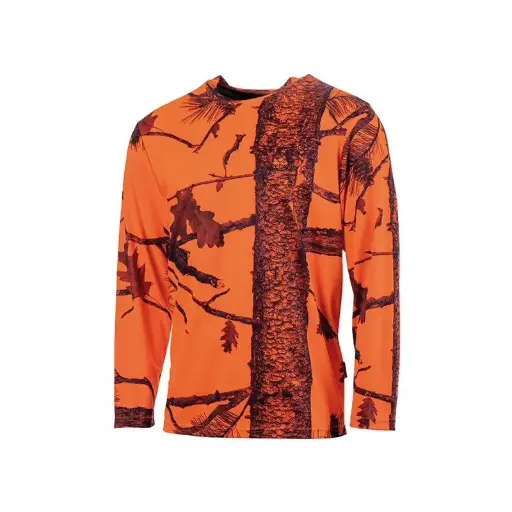 CAMISETA ML CAMUFLAJE NARANJA 