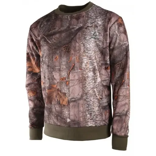T202 - Sudadera de lana camuflaje bosque