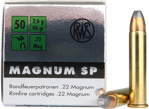BALAS RWS MAGNUM SP CAL22 MAG 40gr