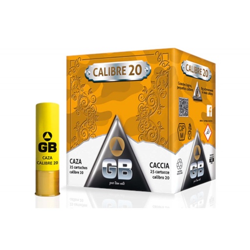CARTUCHO GB CAL.20 25GR
