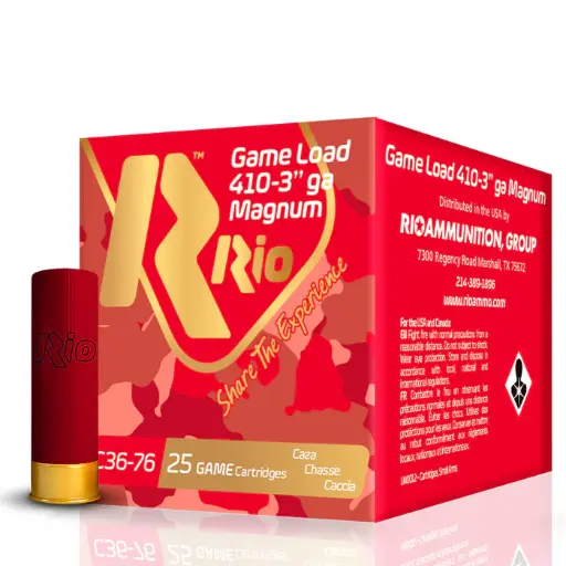 Cartuchos de caza RIO Game Load Magnum Calibre 36-76 (19GR)