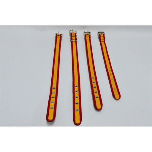 COLLAR CINTA DE ESPAÑA Y CUERO DE 60CM