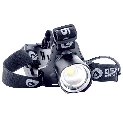 LINTERNA DE CABEZA LED CON ZOOM RECARGABLEE USB 1000LM