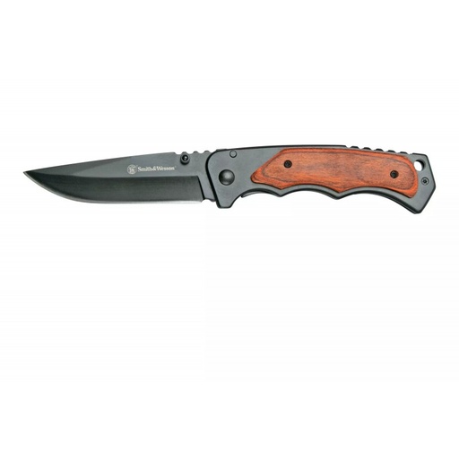 NAVAJA SMITH & WESSON MANGO DE MADERA